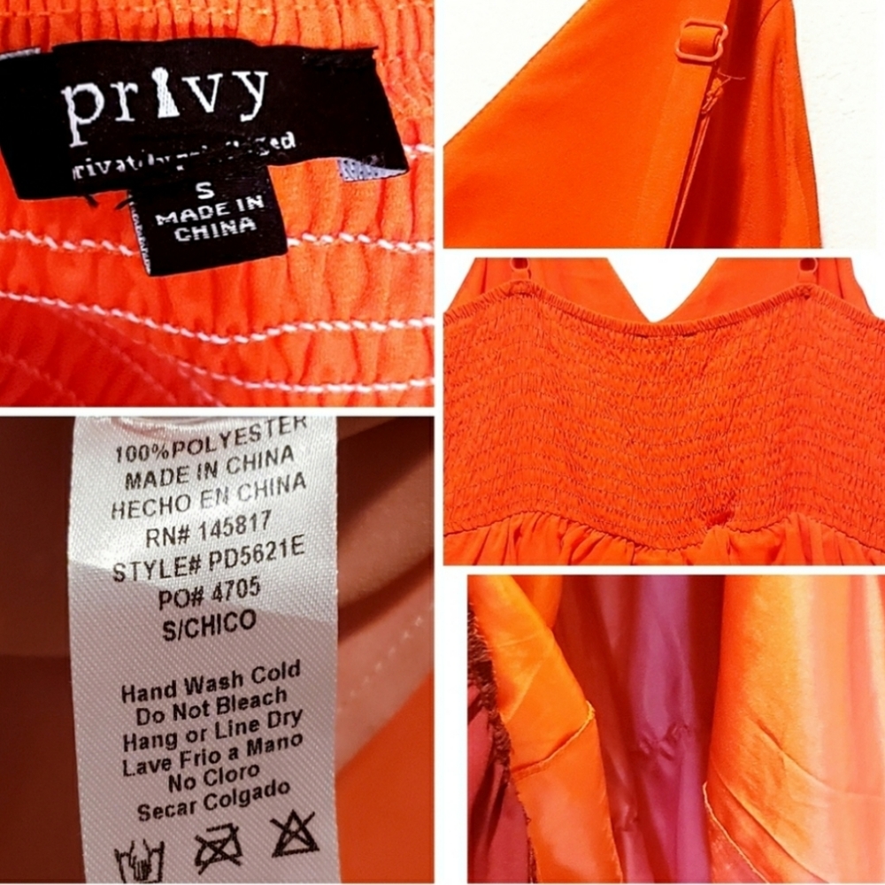 Final Price PRIVY MULTICOLOR MAXI DRESS SIZE S - Picture 3 of 7